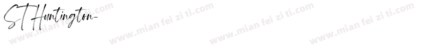 ST Huntington字体转换
